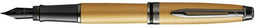 Waterman Expert vulpen | Metallic gouden lak met rutheniumdetails | Fijne PVD-gecoate roestvrijstalen penpunt | Blauwe inkt | Met geschenkverpakking