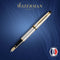 Waterman Expert vulpen | roestvrij staal met 23-karaats gouden trim | medium punt | geschenkverpakking