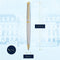 Waterman H misph re-balpen - roestvrij staal gouden afwerking - medium penpunt - blauwe inkt - geschenkdoos