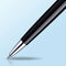 Waterman Hémisphère-balpen | Glimmend zwart met chromen rand | Medium punt | Blauwe inkt | Cadeauverpakking