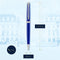 Waterman Hémisphère-balpen | Helderblauwe lak met chromen afwerking | Medium penpunt | Blauwe inkt | Geschenkverpakking