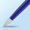 Waterman Hémisphère-balpen | Helderblauwe lak met chromen afwerking | Medium penpunt | Blauwe inkt | Geschenkverpakking