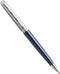 Waterman Hémisphère balpen | Metaal-blauwe lak met palladium detail | Gebeitelde dop | met geschenkdoos