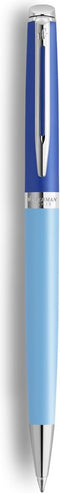 Waterman Hémisphère balpen | metaal-blauwe lak met palladium-gecoat detail | medium punt | geschenkverpakking