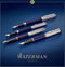 Waterman Hémisphère rollerbalpen | Metaal-blauwe lak met palladium detail | Gebeitelde dop | met geschenkdoos