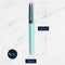 Waterman Hémisphère vulpen | metaal-groene lak met palladium-gecoat detail | roestvrijstalen medium penpunt | Blauwe inkt | met Geschenkdoos