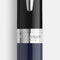 Waterman Hémisphère Vulpen | Zwarte en Blauwe lak met palladium-gecoate afwerkingen | roestvrijstalen medium penpunt | met Geschenkdoos