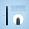 Waterman-vulpeninktpatronen | lang International | Intense Black | 8 inktpatroon