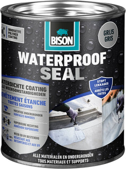 Waterproof Seal grijs 1 kg, waterdichte coating, voor alle weeromstandigheden, waterdicht maken, dakovergangen, carports, caravans, dakgoten, dak, campers