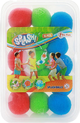 Waterspeelgoed splash ballen - 15 stuks - herbruikbare waterballonen - zomer speelgoed