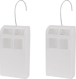 Waterverdamper voor aan Radiator kunststof incl. haakje kleur wit set 2 stuks