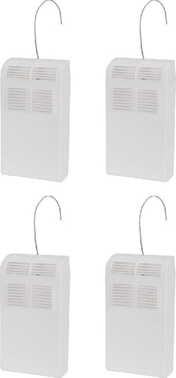 Waterverdamper voor aan Radiator kunststof incl. haakje kleur wit set 4 stuks