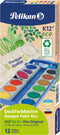 Waterverfdoos 735/K12 eco incl wit 12 kleuren