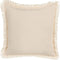 WATTLE - Sierkussen set van 2 - Beige - 60 x 60 cm - Polyester