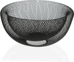 Fruitschaal Versa Zwart Staal Ijzer (15 x 30 cm)