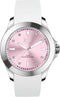 Ice Watch ICE steel - Classic - White pastel pink 020382 Horloge - Siliconen - Wit - Ø 40 mm