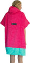 Wave Hawaii bamboo pink wave surf poncho - size S - roze - katoen - viscose