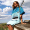 Wave Hawaii Poncho Air Unisex Blauw Maat M