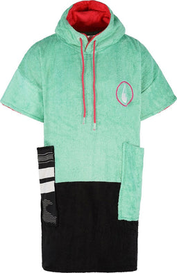 Wave Hawaii Poncho Dames Groen/zwart Maat S