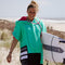Wave Hawaii Poncho Dames Groen/zwart Maat S