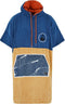Wave Hawaii Poncho Flow Heren Blauw/beige Maat L
