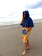 Wave Hawaii Poncho Flow Heren Blauw/beige Maat L