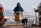 Wave Hawaii Poncho Flow Heren Blauw/beige Maat L