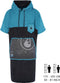 Wave Hawaii Poncho Heren Zwart/blauw Maat L