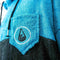 Wave Hawaii Poncho Heren Zwart/blauw Maat L