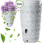 Wave - Regenton - 2 in 1 - 240 liter - Wit - Bewatering - Tuin - Tuinieren - Waterton - Ingebouwde Plantenbak
