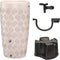 Wave Regenton Set Taupe 240L met Bloemenbak - Regenton - Complete Set - Inclusief Kraan, Voet, Vulautomaat