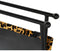 Voetensteun DKD Home Decor Zwart Metaal Bruin Leer Luipaard Koloniaal (55 x 45 x 41 cm)