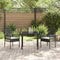 vidaXL - Zetels - voor - buiten - 2 - stuks - met - kussens - zwart - poly - rattan
