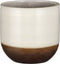 Mica Decorations Nora Bloempot - 23x23x21 cm - Terracotta - Wit