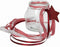 Waxinehouder met lint maat in cm: 12.5 x 12.5 glas