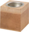 Waxinelichthouder creotime hout 6x6x6cm - 20 stuks