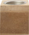 Waxinelichthouder Creotime hout 6x6x6cm