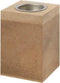 Waxinelichthouder Mdf 7 X 7 X 10 Cm Bruin Per Stuk