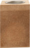 Waxinelichthouder Mdf 7 X 7 X 10 Cm Bruin Per Stuk