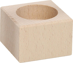 Waxinelichthouder Vierkant Beukenhout, 4cm
