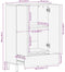 vidaXL - Hoge - kast - 60x33x100 - cm - massief - mango - bruin