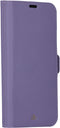 D. Bramante New York - Flip cover - Magneetsluiting en pasjesvakjes - Paars