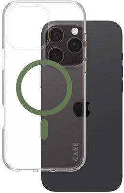 PanzerGlass CARE by PG Green MagS iPhone 16 Pro - Soft case - Milieuvriendelijk - Transparant