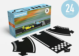 Waytoplay Grand Prix 24 delig flexibele racebaan circuit - binnen en buiten spelen - onverwoestbaar - combineer met je andere speelgoed