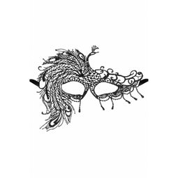 Maskarade Crepuscule - Masker - Zwart - One Size