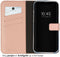 Selencia iPhone 14 Plus - Echt Lederen Bookcase - 3 Pashouders - Dusty Pink