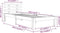 vidaXL - Bedframe - massief - hout - 75x190 - cm