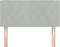 vidaXL - Hoofdbord - met - Kristallen - Knoppen - Ge - tuft - Lichtgrijs - 90 - cm - Velours