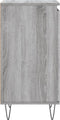 vidaXL - Dressoir - 40x35x70 - cm - bewerkt - hout - grijs - sonoma