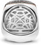 TI SENTO Ring 1929BR - Zilveren dames ring - Zwarte zirkonia - Maat 58
